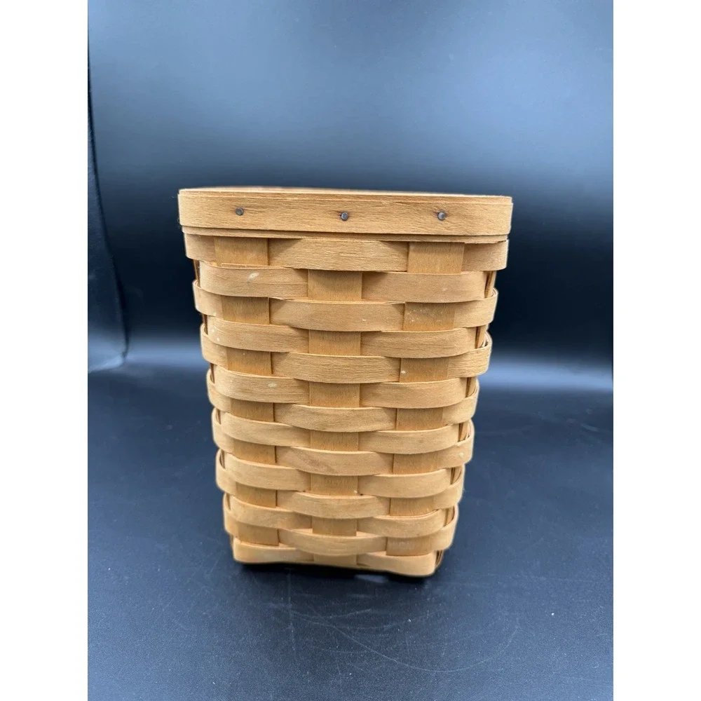 Longaberger 1996 Large Peg Basket 🧺 • Storage • Handwoven Maple